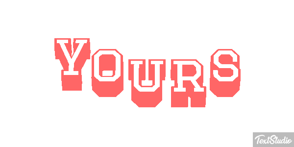 Yours Text effect