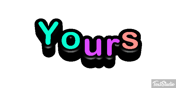 Yours Text effect