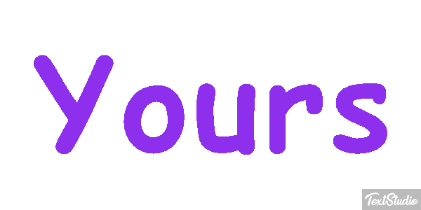 Yours Text effect