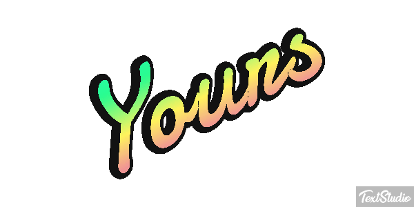 Yours Text effect