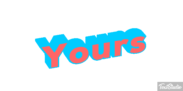 Yours Text effect