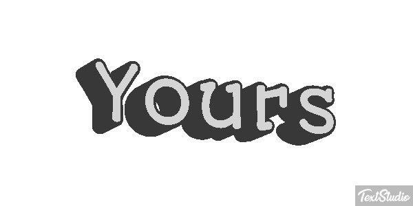 Yours Text effect