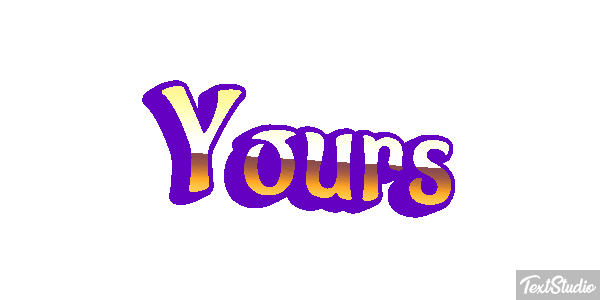 Yours Text effect