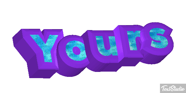 Yours Text effect