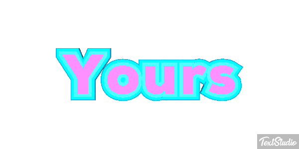 Yours Text effect