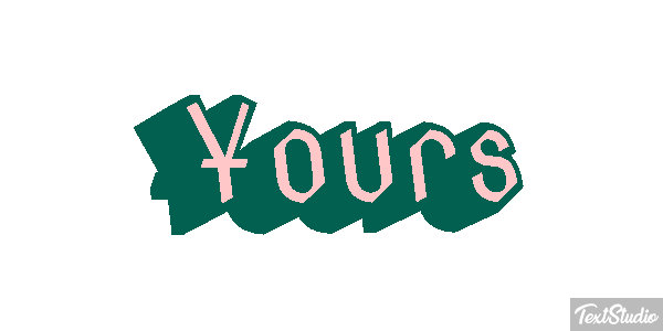 Yours Text effect