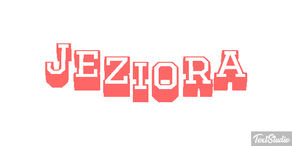 Jeziora Efekt tekstowy