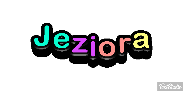 Jeziora Efekt tekstowy