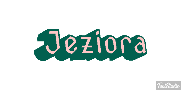 Jeziora Efekt tekstowy