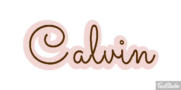 Calvin Text effect