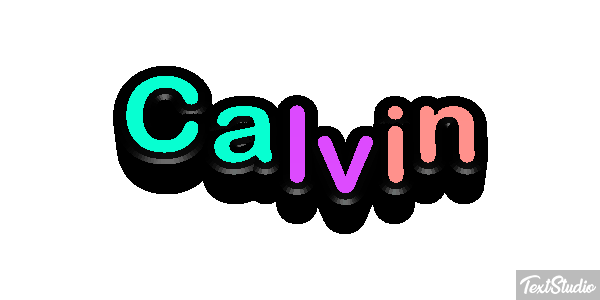 Calvin Text effect
