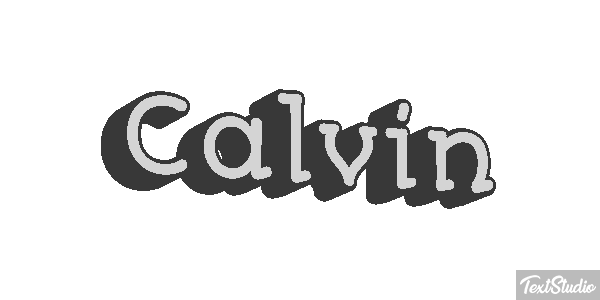 Calvin Text effect