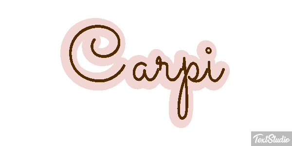 Carpi Effet de texte