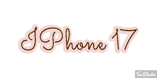 IPhone 17 Text effect