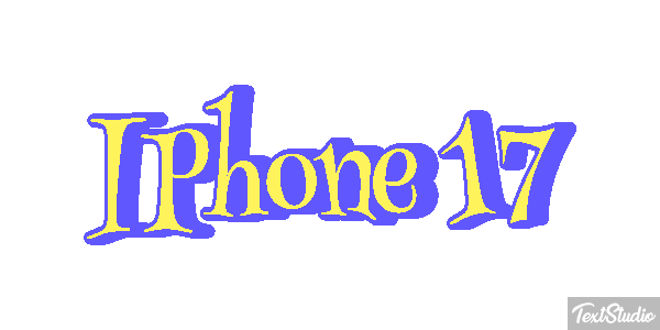 IPhone 17 Text effect