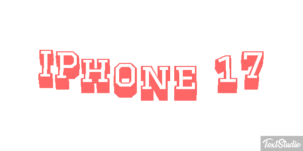IPhone 17 Text effect