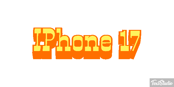 IPhone 17 Text effect