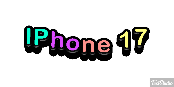IPhone 17 Text effect