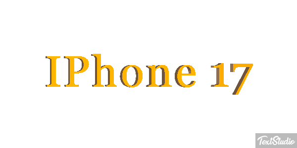 IPhone 17 Text effect