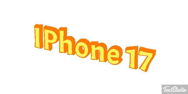IPhone 17 Text effect