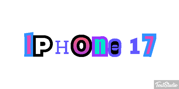 IPhone 17 Text effect
