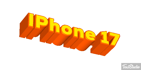 IPhone 17 Text effect