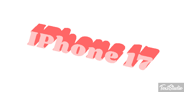 IPhone 17 Text effect