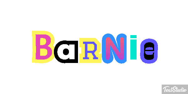 Barnie Effetto testo