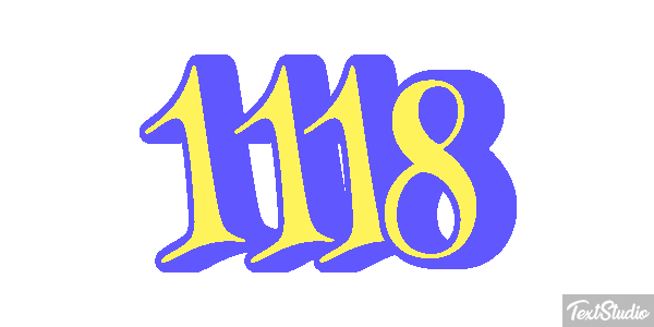 1118 Text effect