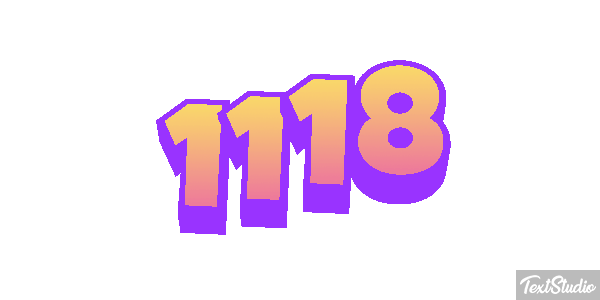 1118 Text effect