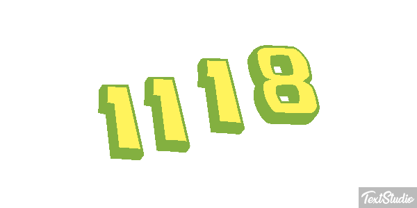 1118 Text effect