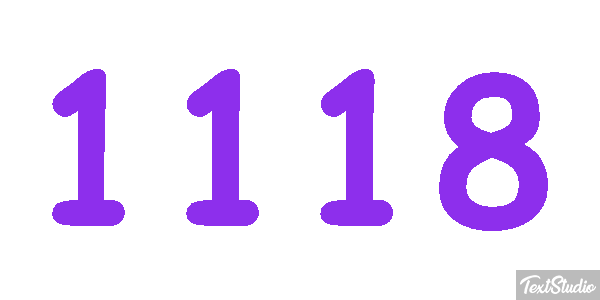 1118 Text effect
