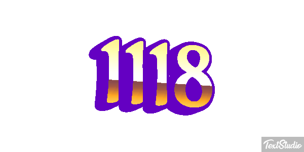 1118 Text effect