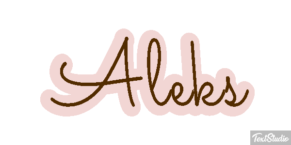 Aleks Text effect