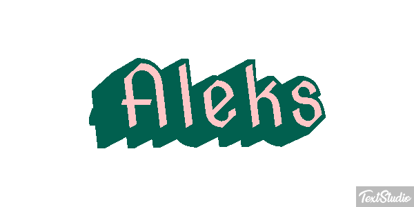 Aleks Text effect
