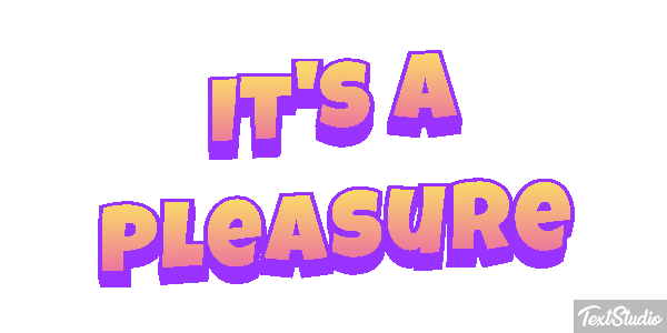 It's a Pleasure Text effect