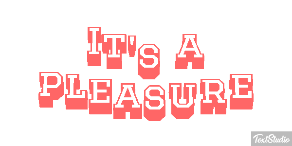It's a Pleasure Text effect