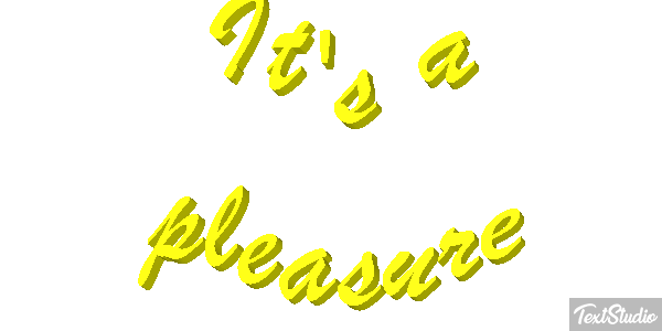 It's a Pleasure Text effect