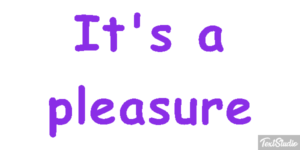 It's a Pleasure Text effect