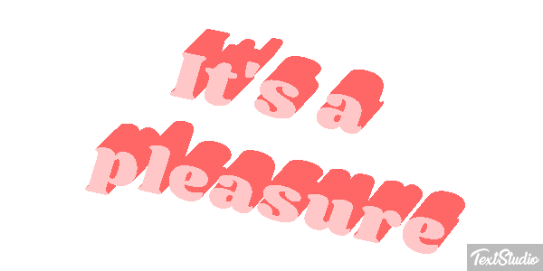 It's a Pleasure Text effect