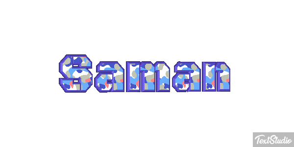 Saman Text effect