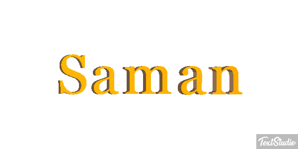 Saman Text effect