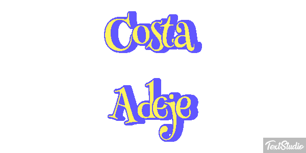 Costa Adeje Effetto testo