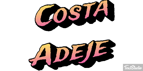 Costa Adeje Effetto testo