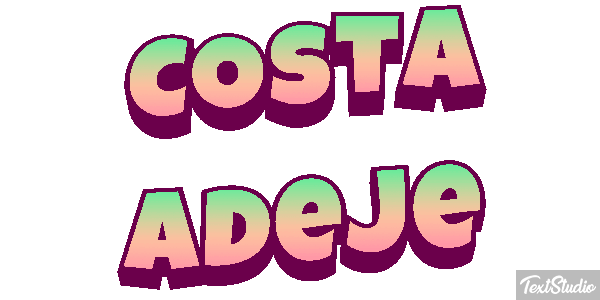 Costa Adeje Effetto testo
