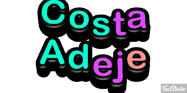 Costa Adeje Effetto testo