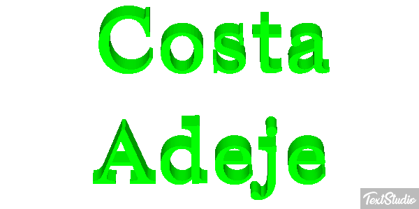 Costa Adeje Effetto testo
