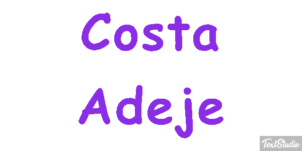 Costa Adeje Effetto testo
