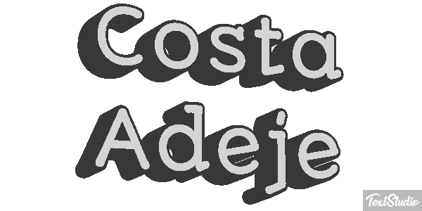 Costa Adeje Effetto testo