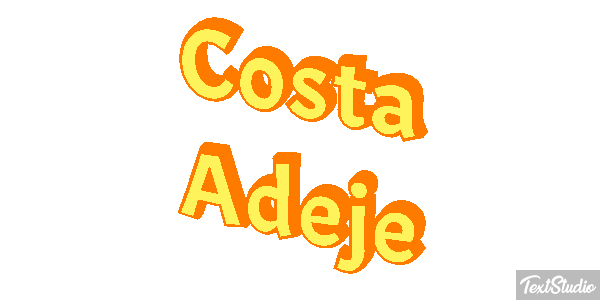 Costa Adeje Effetto testo